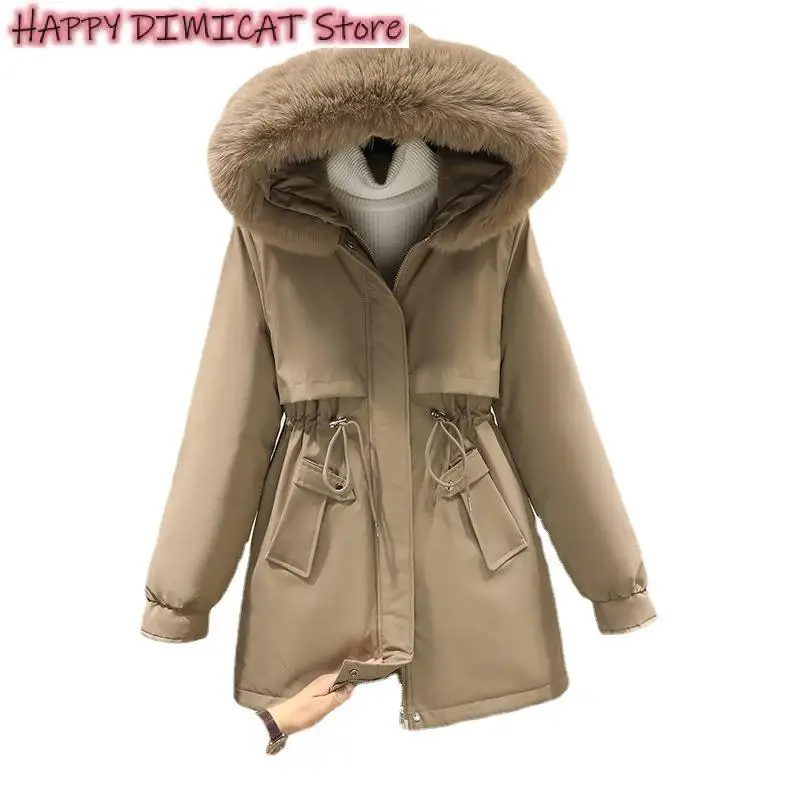 Рисунок 6 - Женское теплое Свободное пальто с меховым воротником