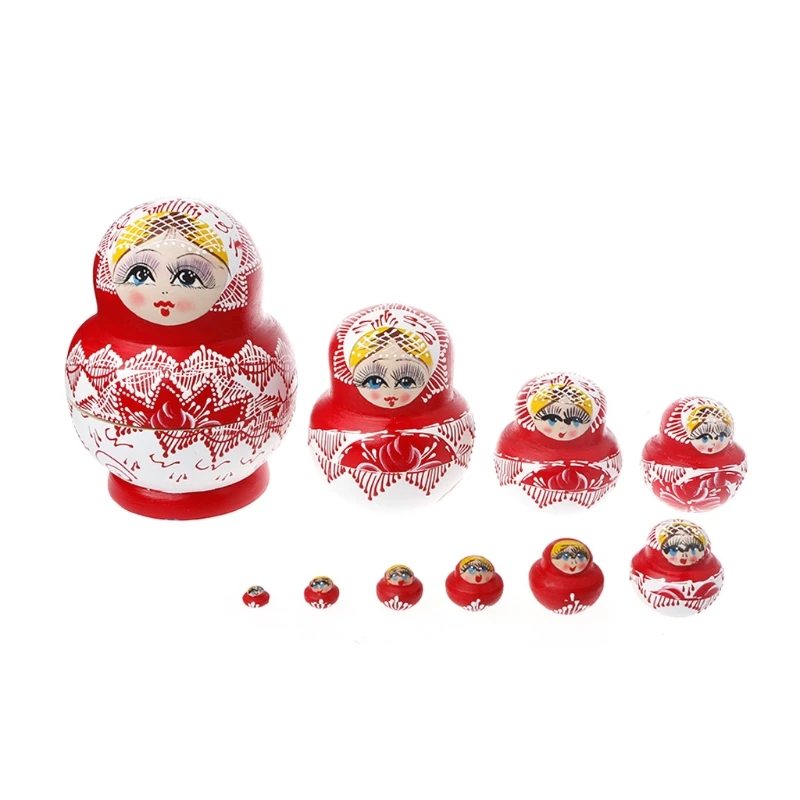 

Colorful Handmade Cutie Russian Matryoshka for DOLL Nesting Wooden Gifts