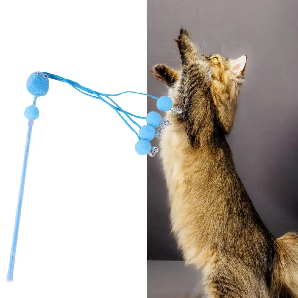 

Entertaining Playing Plush Bell Teaser Wand Interactive Toy for Puppy