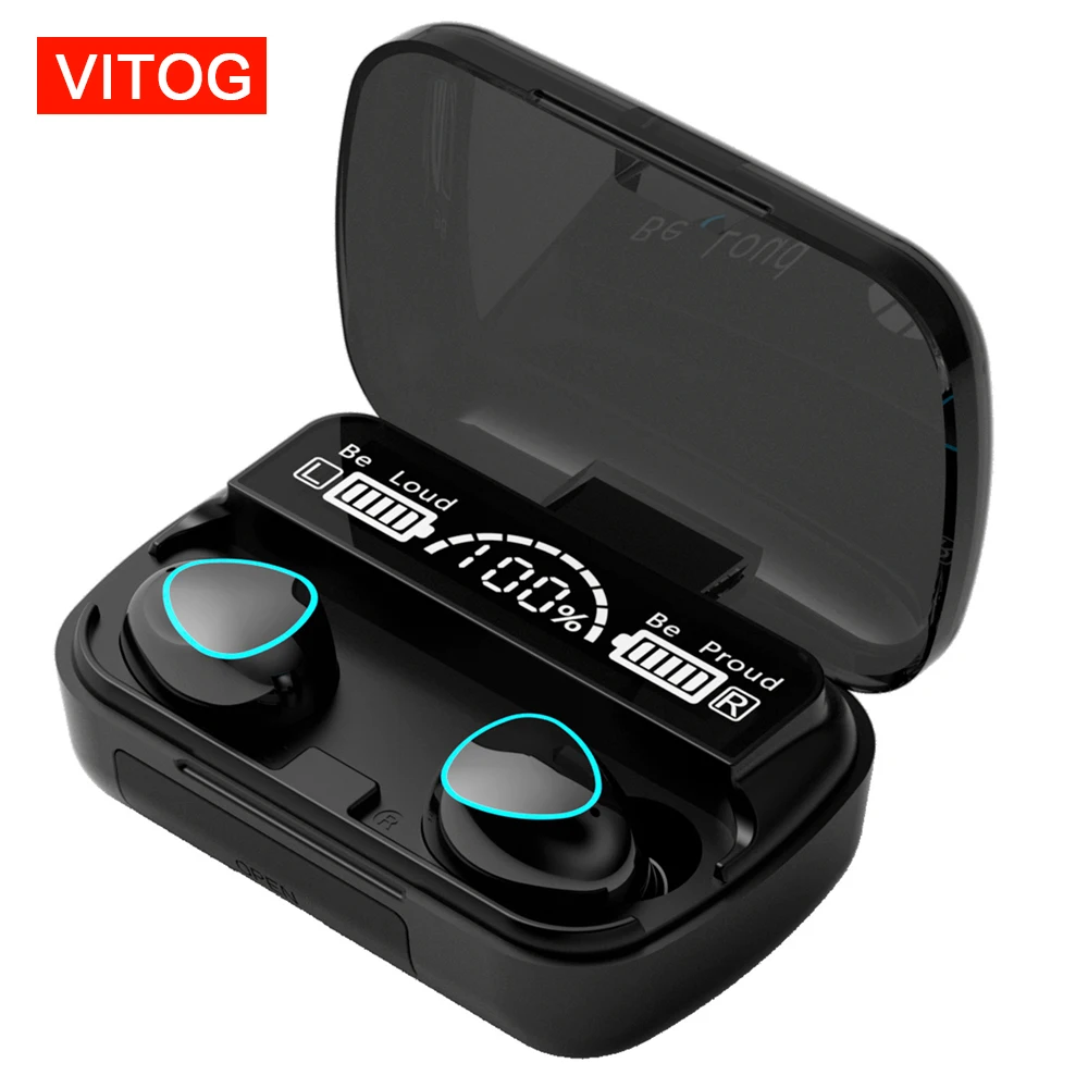 VITOG TWS Wireless Bluetooth Headset Binaural 5.1 Mini True Wireless In-ear Music Super Long Battery Life Unisex M10 For Xiaomi