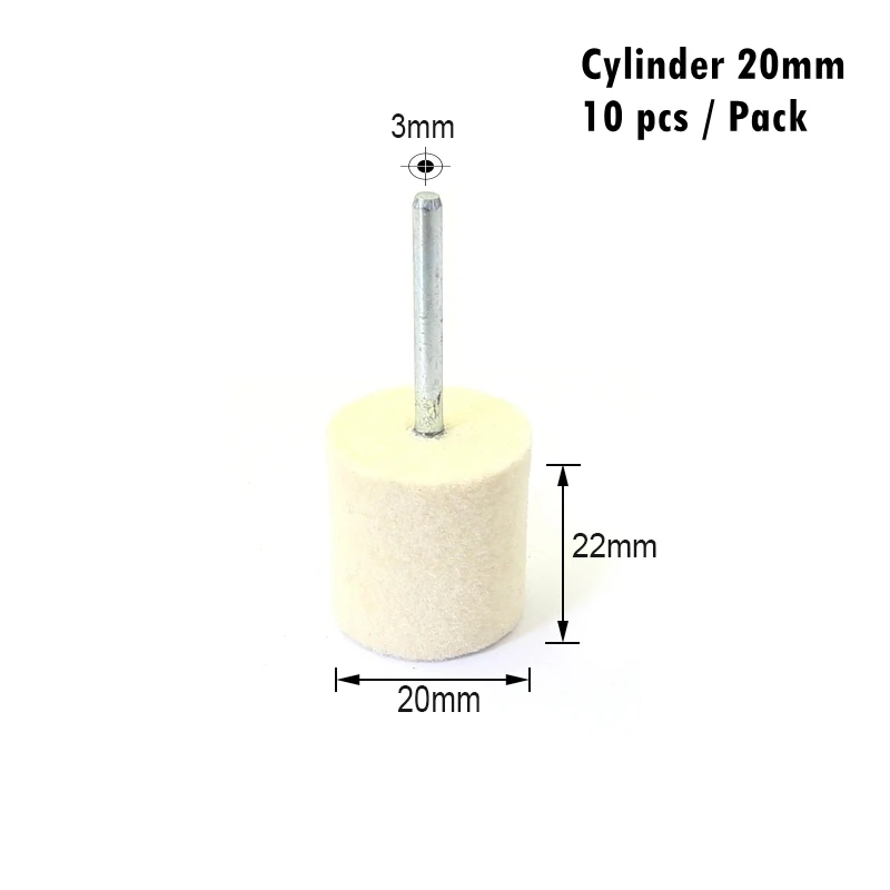 Шерстяные войлочные бобы RAMS BRALIN 10 шт., диаметр 12-20 мм, хвостовик 3 мм
