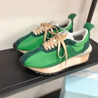 2022new 90s solid green color new top cushioning for woman soft shoe athletic training walking soft jogging footwear trainers