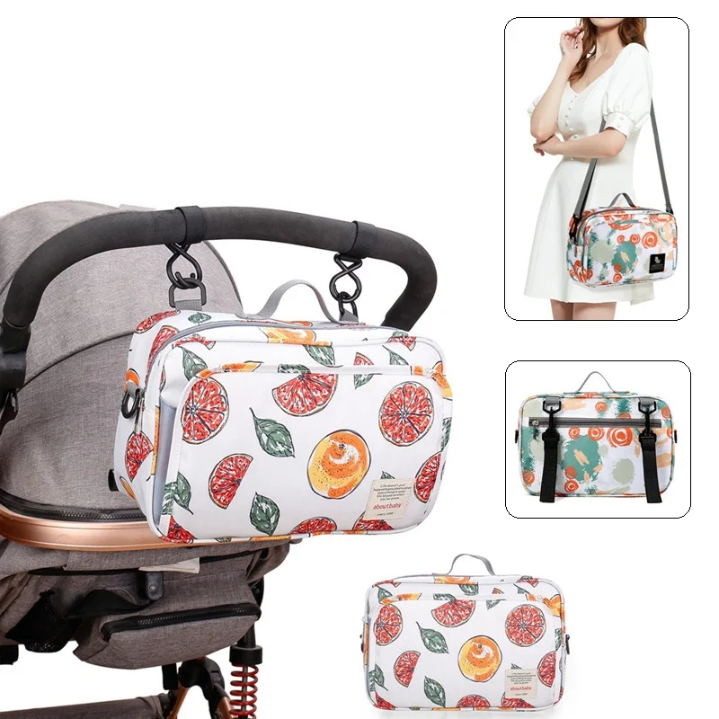 

Babies Stroller Bags For Children Wet Wipes Insulation Bottles Infant Changing Travel Trolley Organizer Mummy Maternity Packages