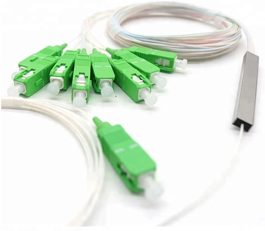 Оптический Сплиттер SC APC 0 9 мм 1X8 FTTH волоконно-оптический сплиттер UPC PLC FBT