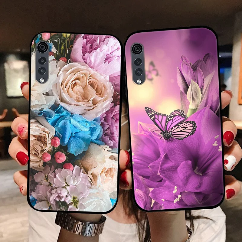 Фото Бархатный чехол для LG LG Velvet 5G, противоударный силиконовый чехол LMG910EMW, модный мягкий чехол с рисунком для LGVelvet 5G UW LM-G900V Coque №5