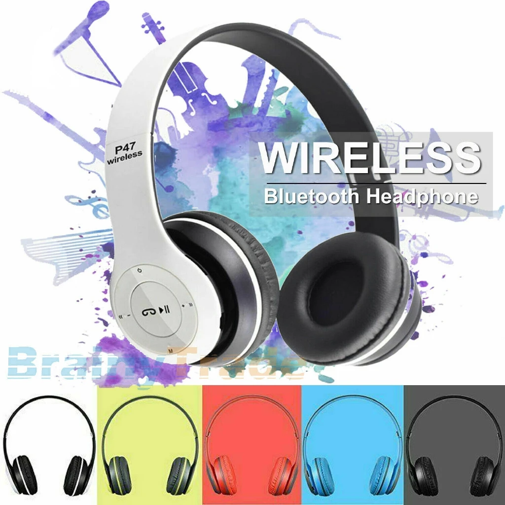 

P47 Wireless Bluetooth 5.0 Headset Stereo Bass Sound Headphone