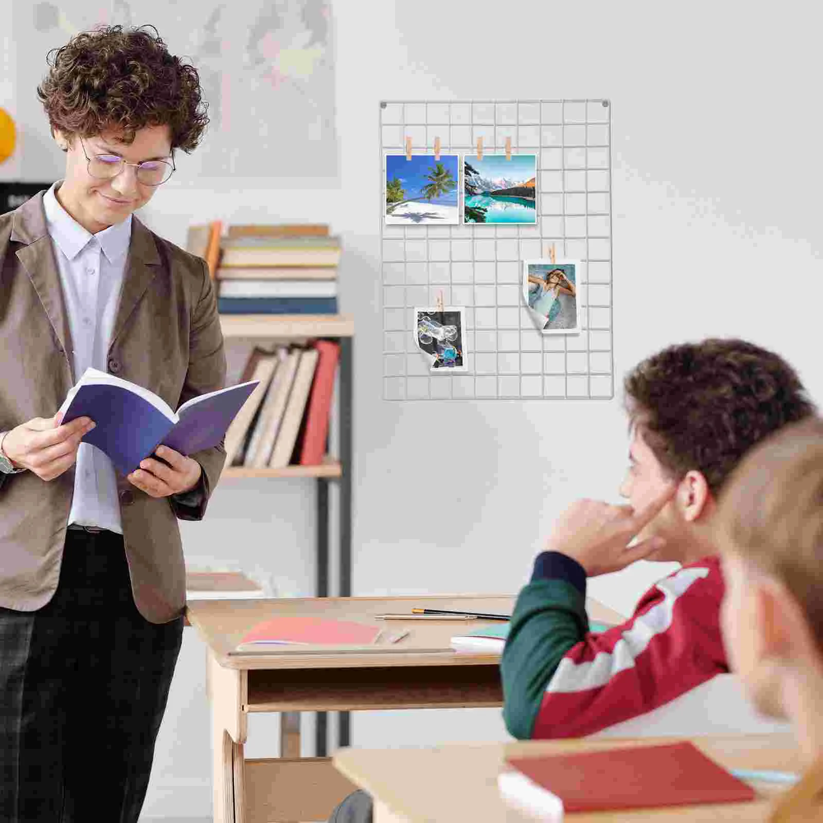 Настенная сетка украшение из железной проволоки металлическая панель подвесной