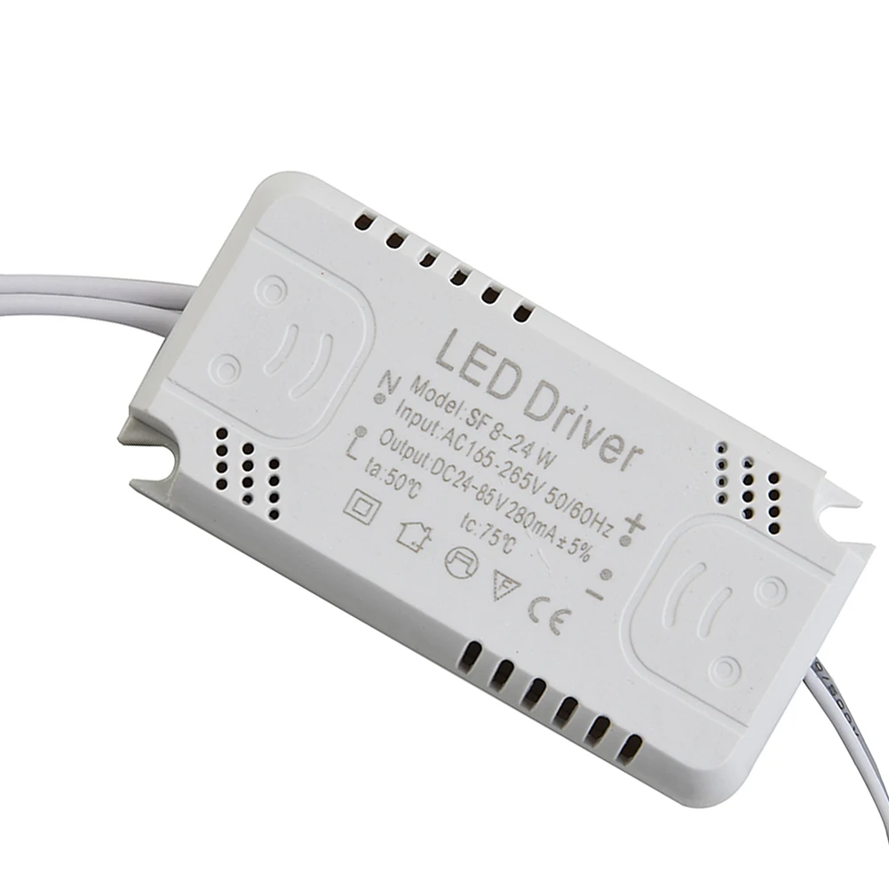 Adapter LED Driver Replacement Transformer 240-300mA 8-24W 24-40W AC165-265V For LED Ceiling Light Durable Performance