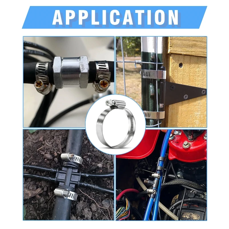 Регулируемый Хомут Для Шланга Из Нержавеющей Стали Со Спиральной Лентой
