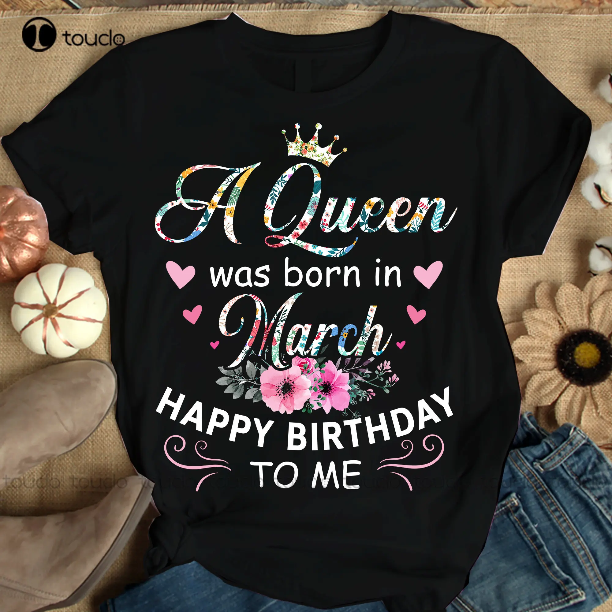 

A Queen Was Born In March Shirts Women Birthday T Shirts Summer Tops Beach T Shirts Kindergarten Teacher Shirts Xs-5Xl Unisex