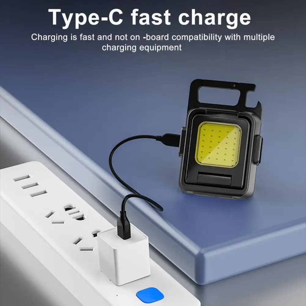 

Keychain Light Versatile Rechargeable Led Keychain Flashlight with Bottle Opener Magnetic Base Ideal for Outdoor Activities