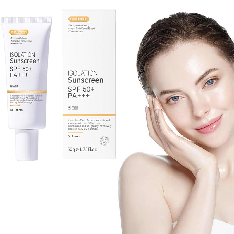 

SPF 50 Sunscreen Long Lasting & Waterproof Sun Protection Cream Moisturizing Non Sticky Broad Spectrum Sunblock For Face & Body