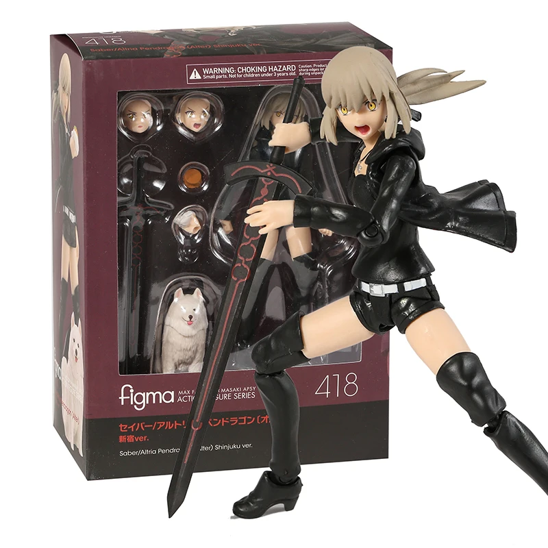 

Figma 418 Fate Grand Order Saber Altria Pendragon Alter Shinjuku Ver. Action Figure Model Toy Collection Doll Figurine For Gift