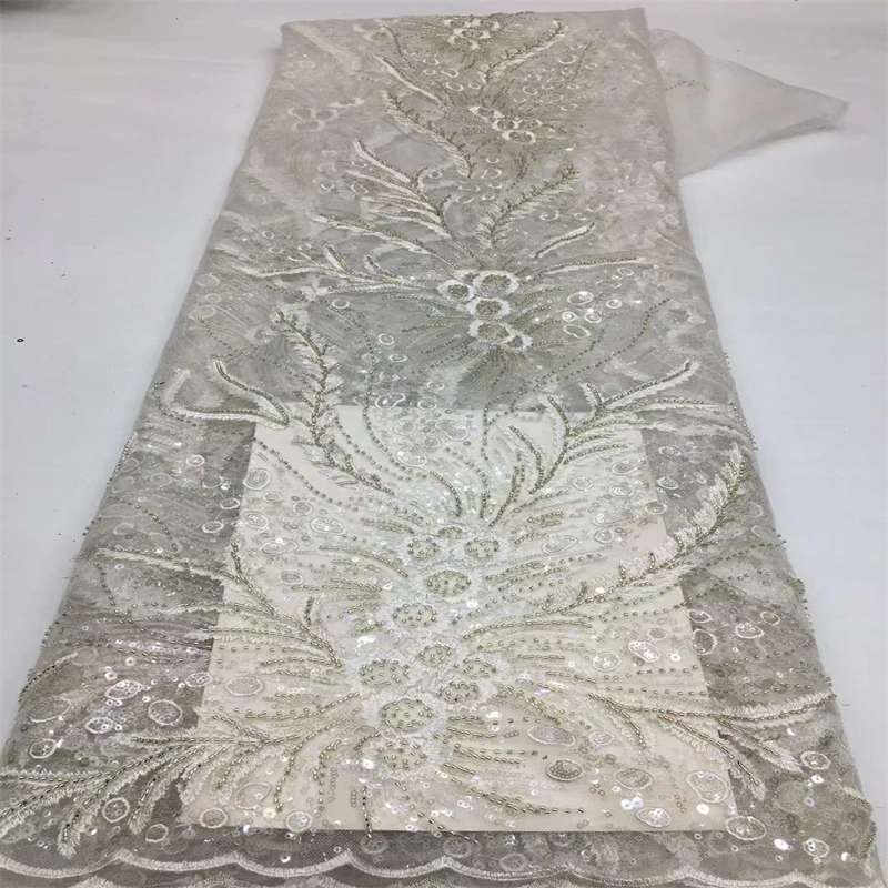 

Роскошная французская 3D Тюлевая кружевная ткань 2023, Высококачественная африканская сетчатая кружевная ткань с блестками для вечернего платья