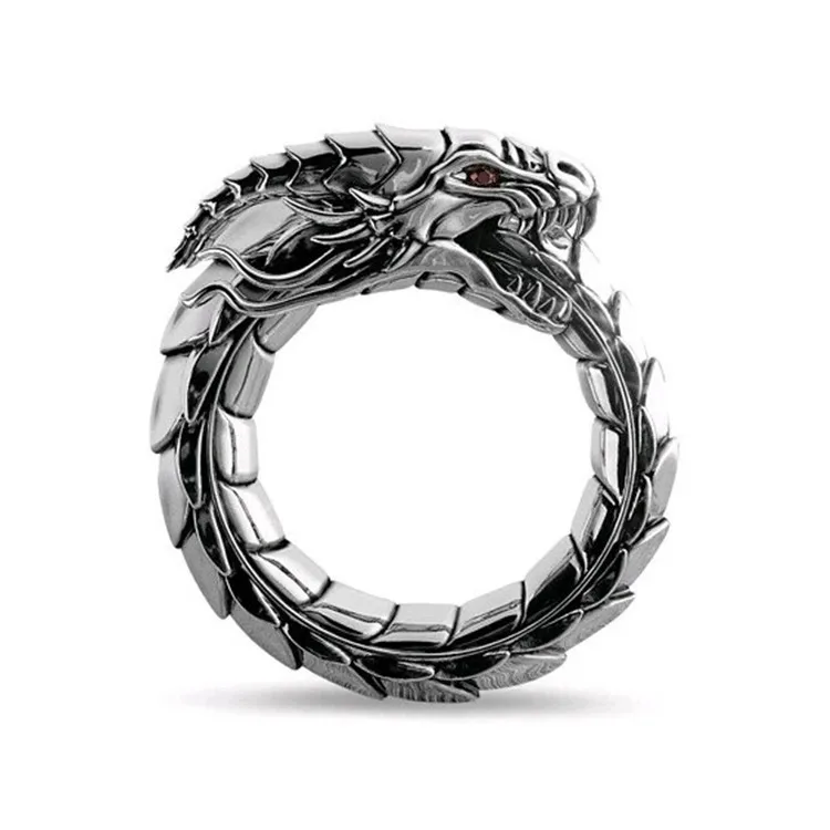 Мужские модные кольца Vintae Dargon, Размер 7-13