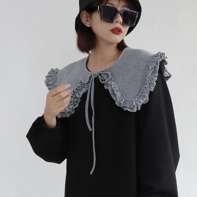 Съемный воротник женские деревянные украшения для ушей молодой куклы свитер с