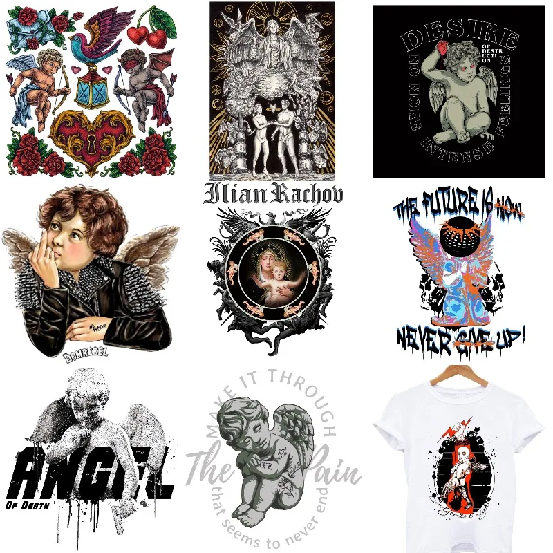 

Термоклейкие наклейки на одежду в стиле панк-рок