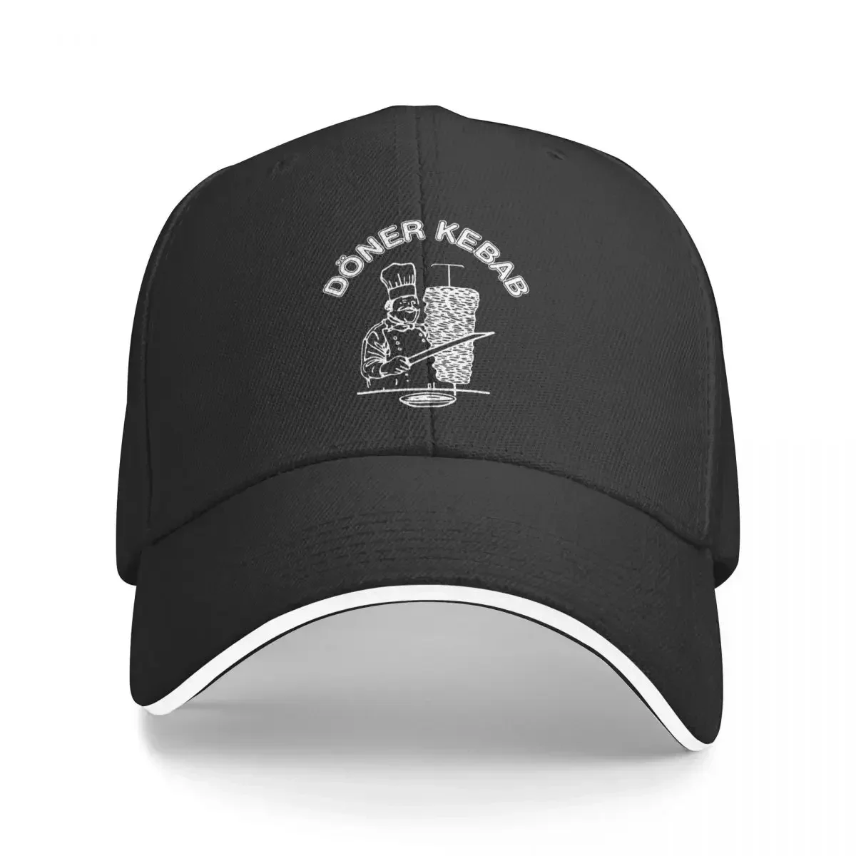Funny Doner Kebab Baseball Caps Casual Cartoon Sandwich Hats for Men Women Adjustable Cap Outdoor