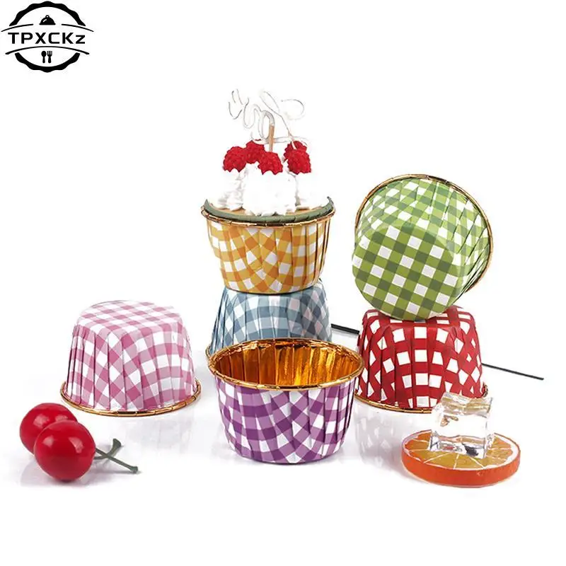

50pcs/pack Cupcake Liner Cake Wrappers Baking Cup Tray Case Cake Paper Cups Pastry Tools Party Supplies Muffin Wrapper Paper Cup