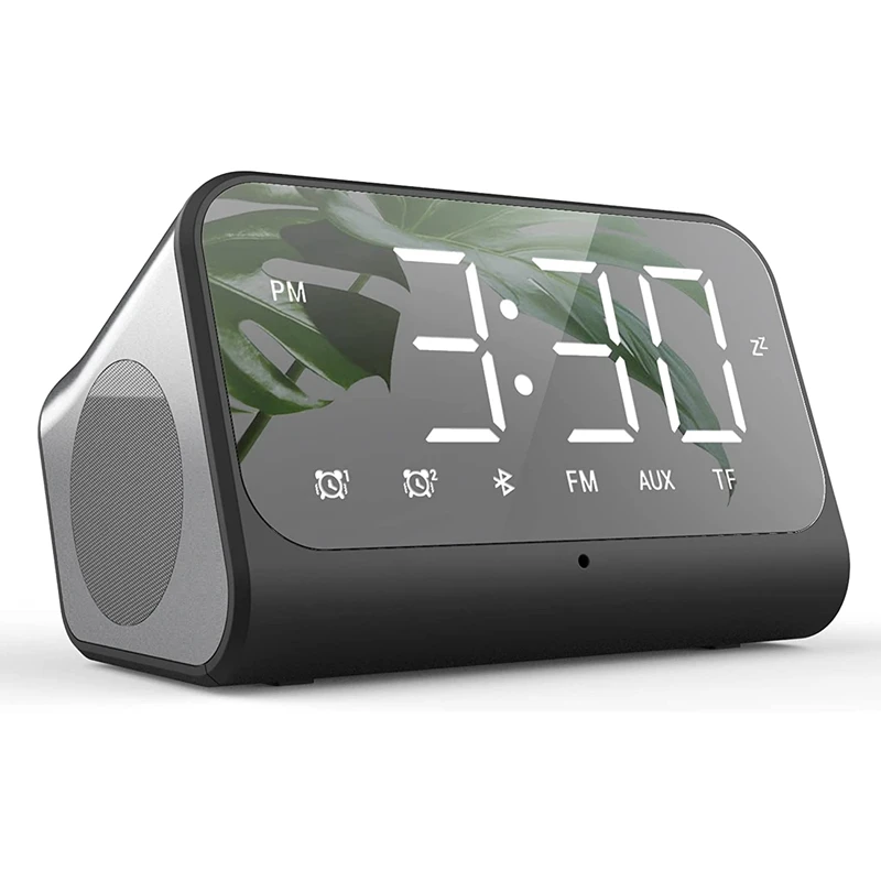 

Alarm Clocks Radio For Bedroom, Digital Alarm Clock With FM Radio, Bluetooth Speaker, Dual Alarm, LED Display