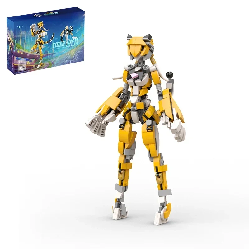 

Mobile Suit Girl Female Robot Wing Birdy Rabbit Building Blocks Set DIY Cute Anime Robot Figure Brick Toy Christmas Gifts