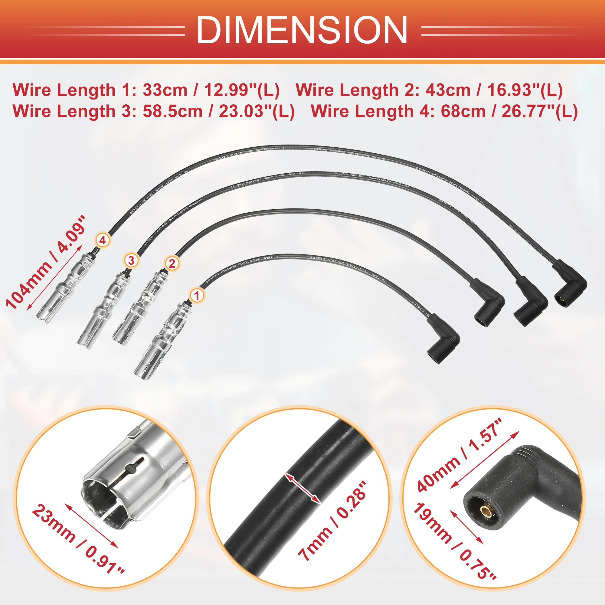 UXCELL 4 шт. Свеча зажигания для Volkswagen Lupo