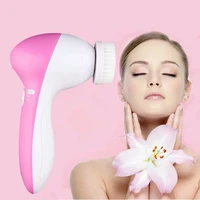 5 in 1face cleansing brush silicone facial brush deep cleaning pore electric wash face machine skin care waterproof facial brush