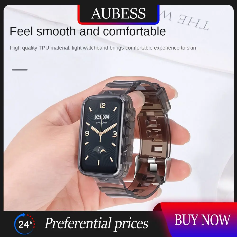 

Waterproof Fashion Strap Smart Watch Strap Comfortable Bracelet Wristband 360 ° Full Protection Transparent Strap Wrist Straps