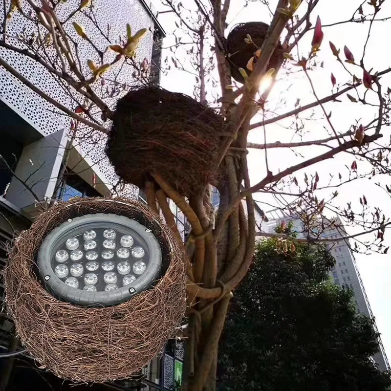 

Tree Light Led Flood Light Spotlight Outdoor IP65 Waterproof Landscape Greening Patio Garden Bird's Nest Color Landscap Lights