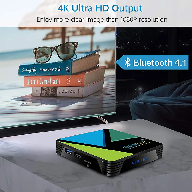 

4K Smart TV Box Android 10 Rockchip RK3318 IPTV 4G 64gb Wifi Quad Core Streaming Media Player