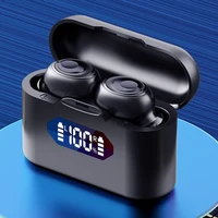 t37 wireless bluetooth headset noise reduction digital display power in ear stereo sports 5 level waterproof