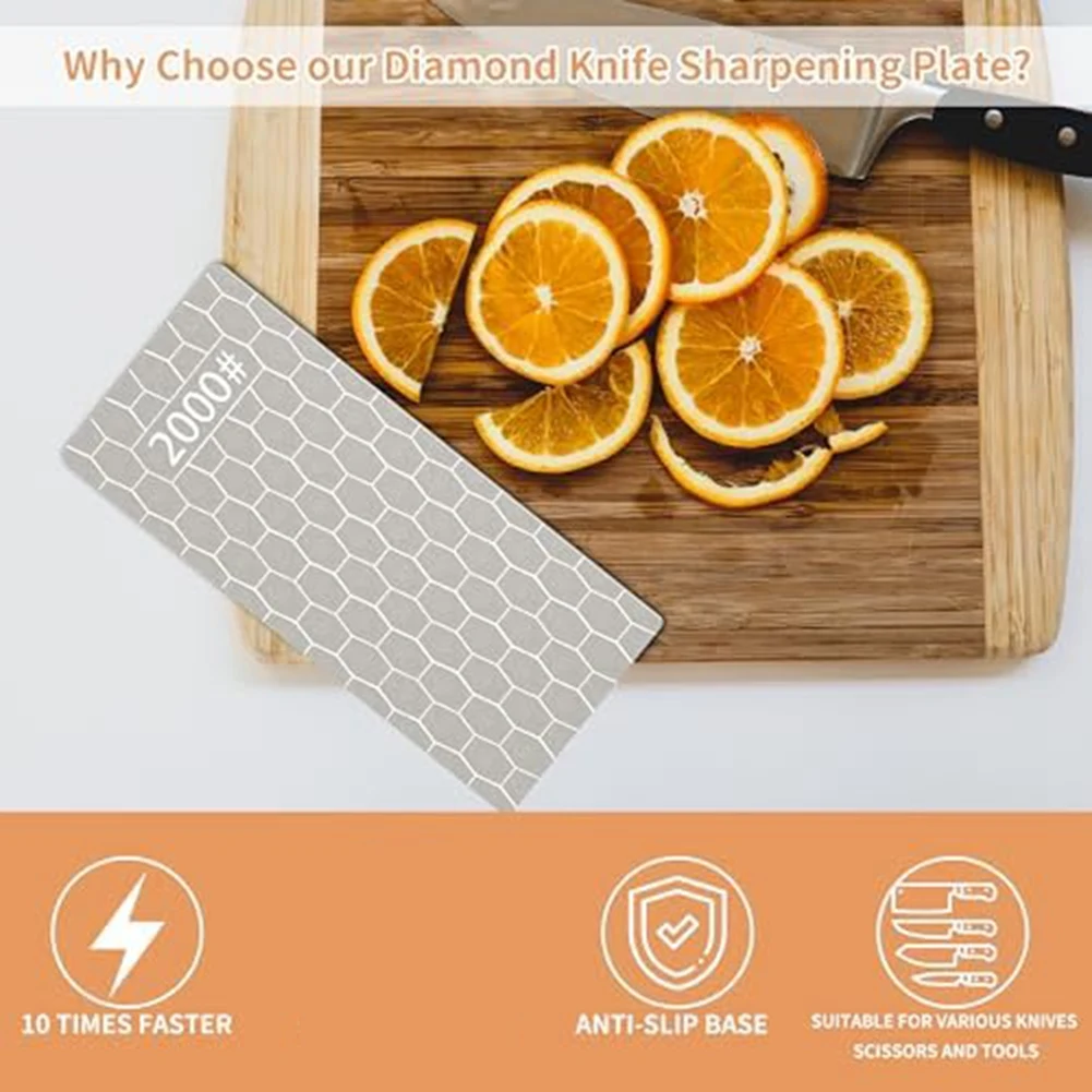 Алмазные точильные камни 5 шт. алмазные пластины с зернистостью 200/400/600/1000/2000