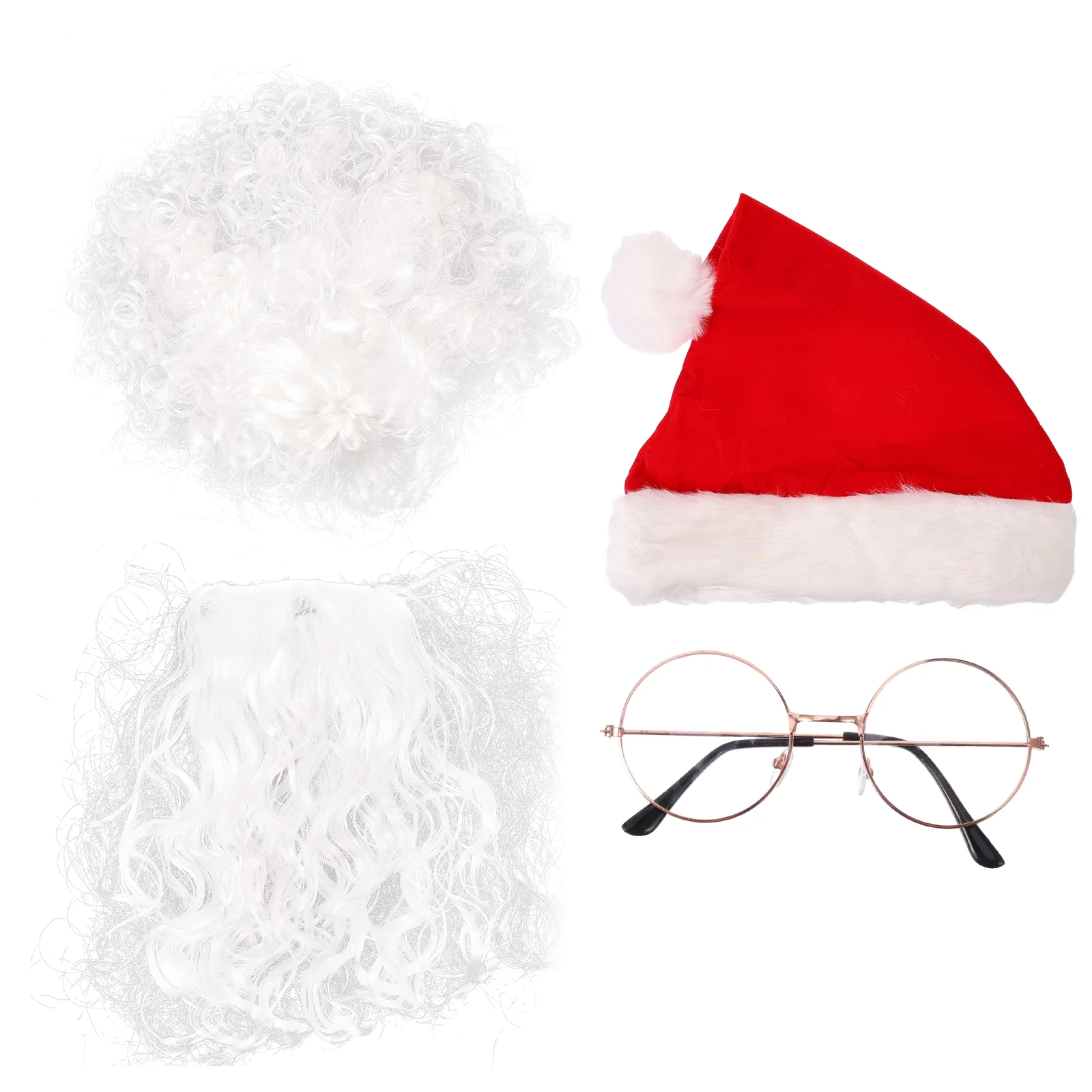 

Glasses Santa Accessories Elder Hats Claus Mustache Environmental Protection Pet Party Supplies