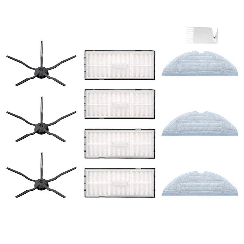 

Запчасти для пылесоса Xiaomi Roborock S7 T7S, сменные детали, боковые щетки, фильтр НЕРА, насадки для швабры, аксессуары