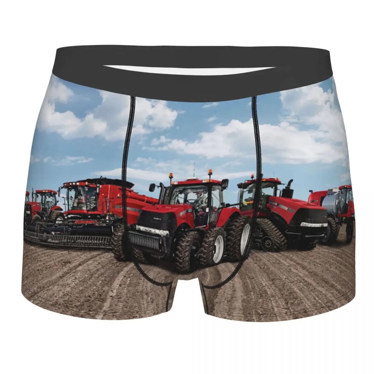 

Tractor Pattern Machinery Vehicles Men Underwear Boxer Shorts Panties Humor Breathable Underpants for Male