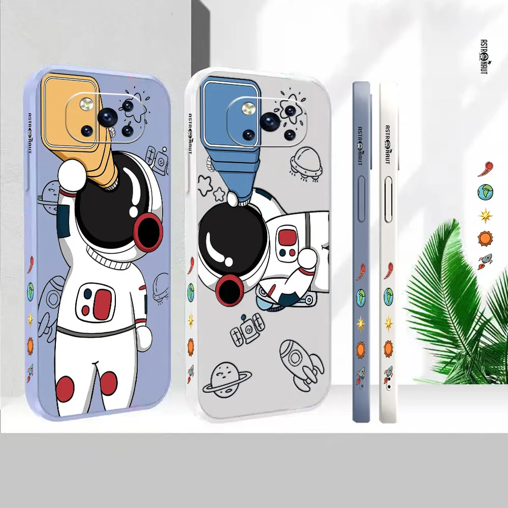 

Phone Case For Xiaomi PCOO F3 M3 X2 X3 M4 GT 6X 8 CC9 CC9E MIX 2 2S 3 4 Black Shark 3 4 5 Pro Planet Astronaut Cover Funda Cqoue