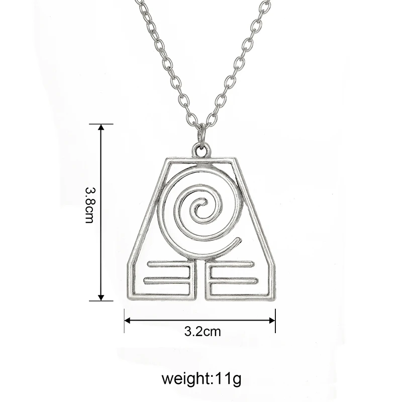 Аватар последнее ожерелье с подвеской Airbender винтажная звеньевая цепь Nomad Fire и Water