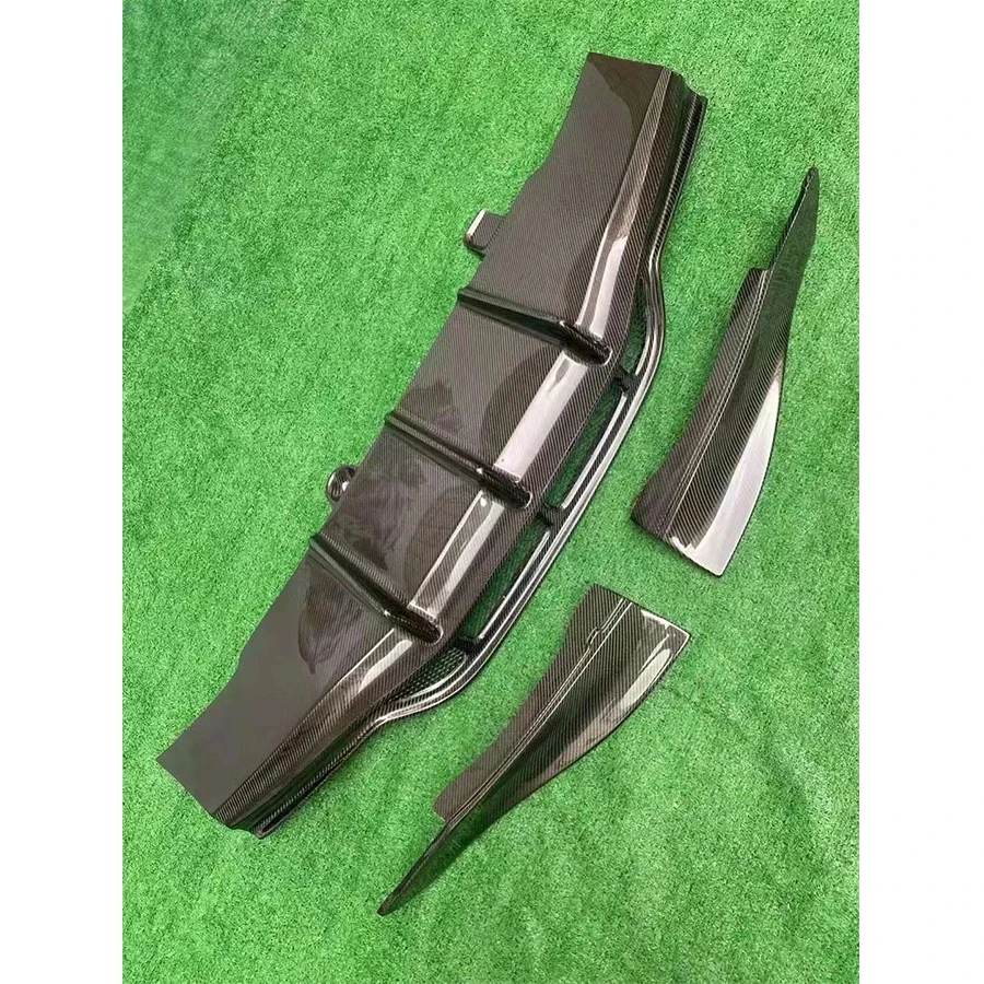 Для Mercedes Benz C Class W205 C63 C43 15-18 двухдверный автомобильный диффузор из углеродного