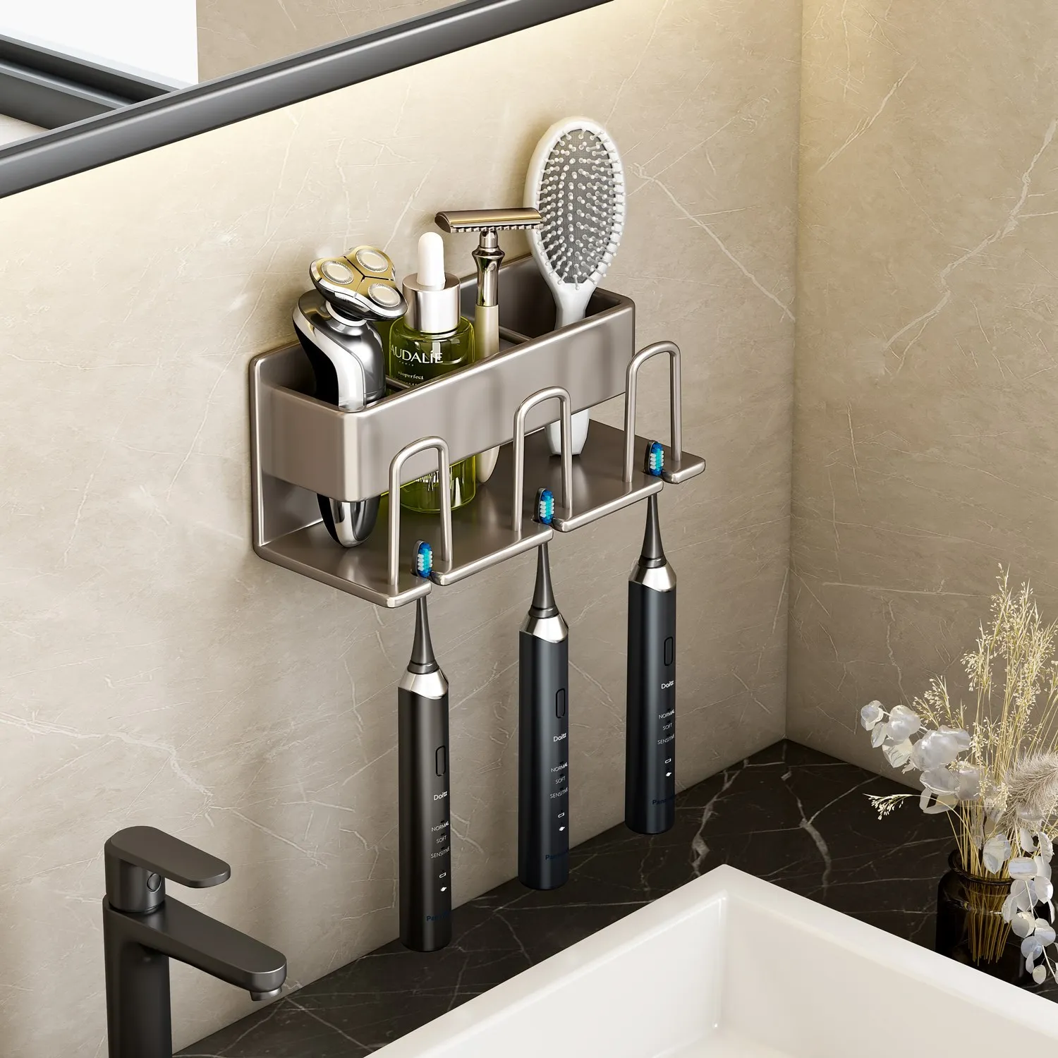 

Держатель для зубных щеток из алюминия