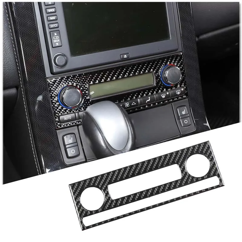 

For Chevrolet Corvette C6 Z06 2005-2013 Soft Carbon Fiber Car Air Conditioning Adjustment Switch Frame Sticker Auto Parts Trim