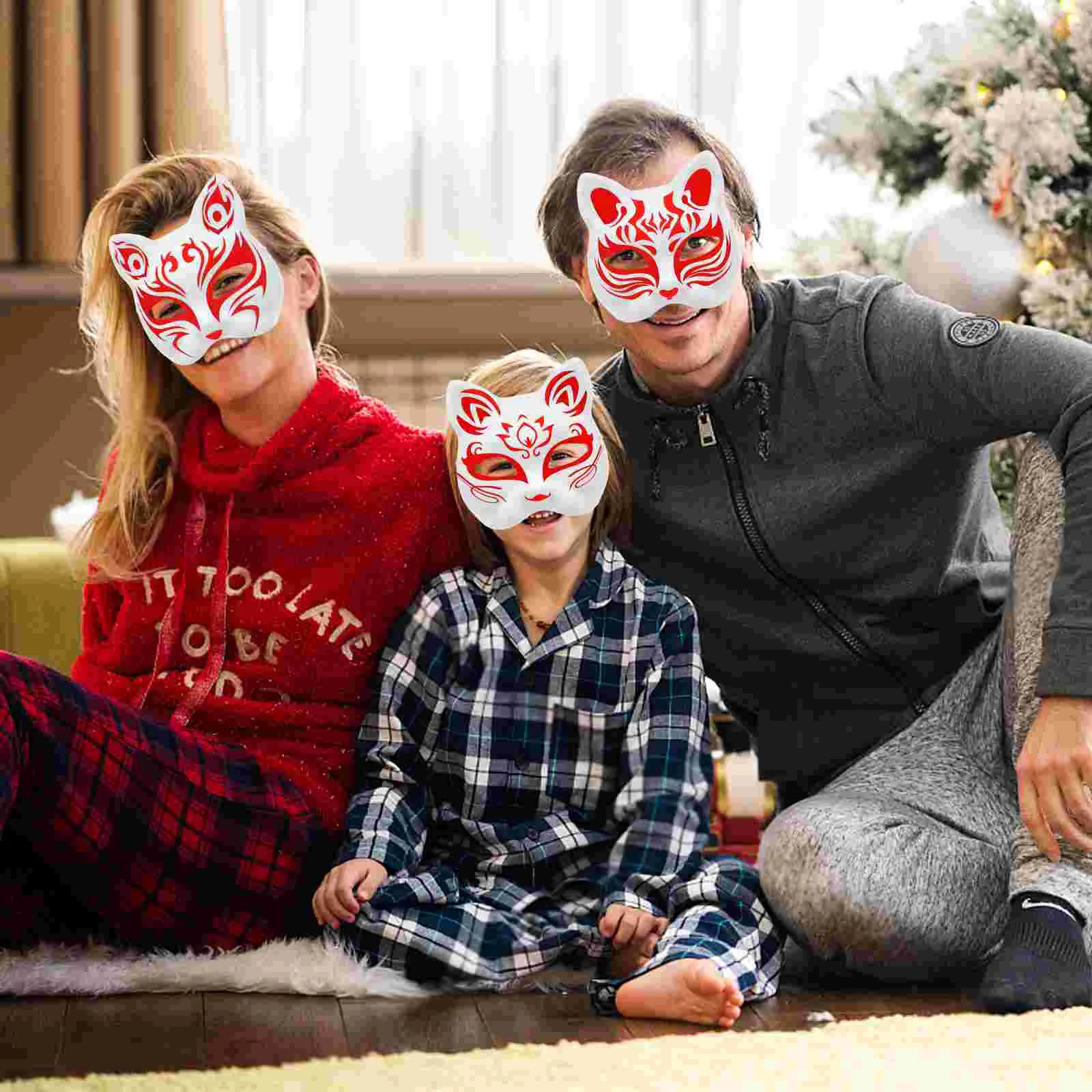 Маски для косплея лисы пустая одежда сделай сам под покраску кошка неокрашенная