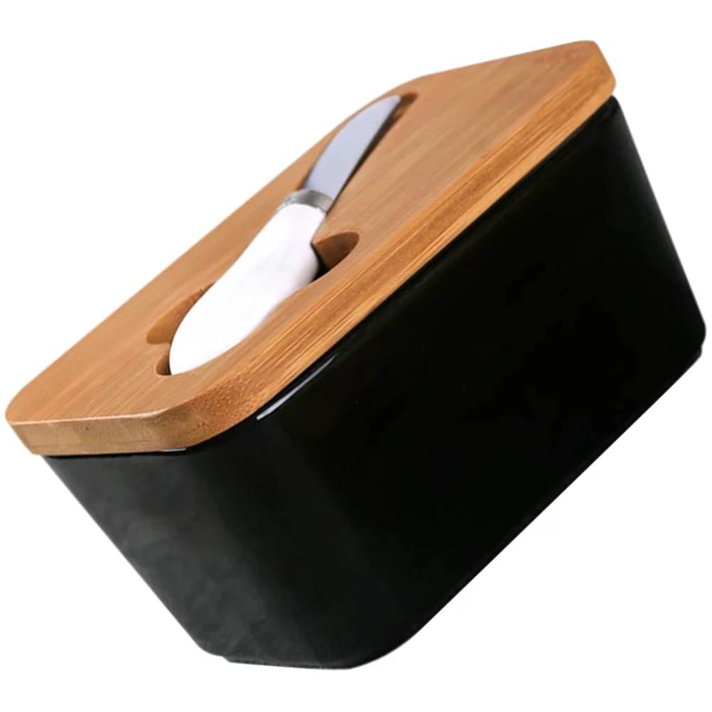

Butter Box Storage Container Tray Startercover Ceramic Platter Sealing Holder Case Keeper Porcelain Plate Dish Flutterdishes