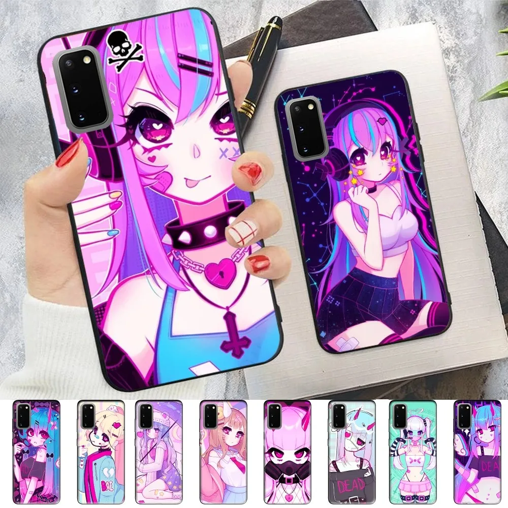 Чехол для телефона Geoxor Moneko Girl для Samsung S 9 10 20 21 22 23 30 23plus Lite Ultra FE S10lite Fundas