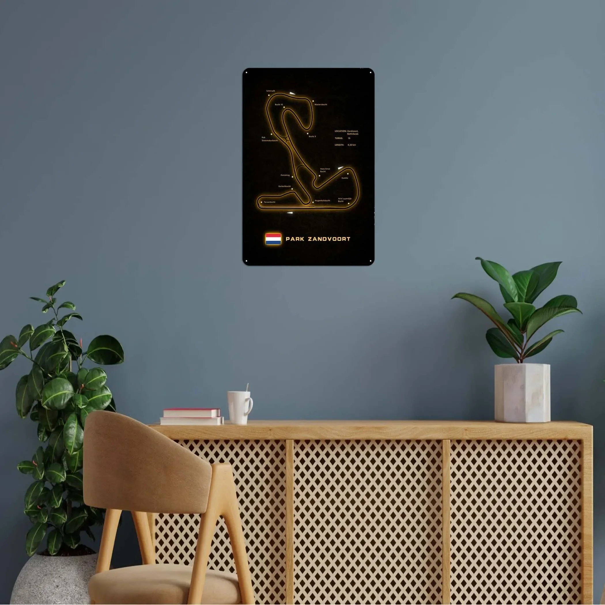 Металлическая табличка Zandvoort Circuit Sign