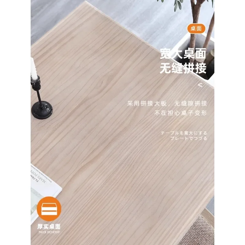 Американский деревенский обеденный стол из цельной древесины домашний для