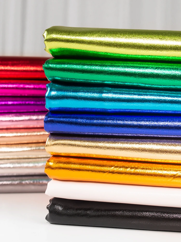 

Bronzing Sequin Fabric Golden Stage Costume Clothing Wholesale Cloth Apparel Diy Sewing Polyester Material By The Meter