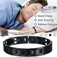 energy magnetic tourmaline bracelet high temperature resistance health care jewelry for women man daily power therapy magnets