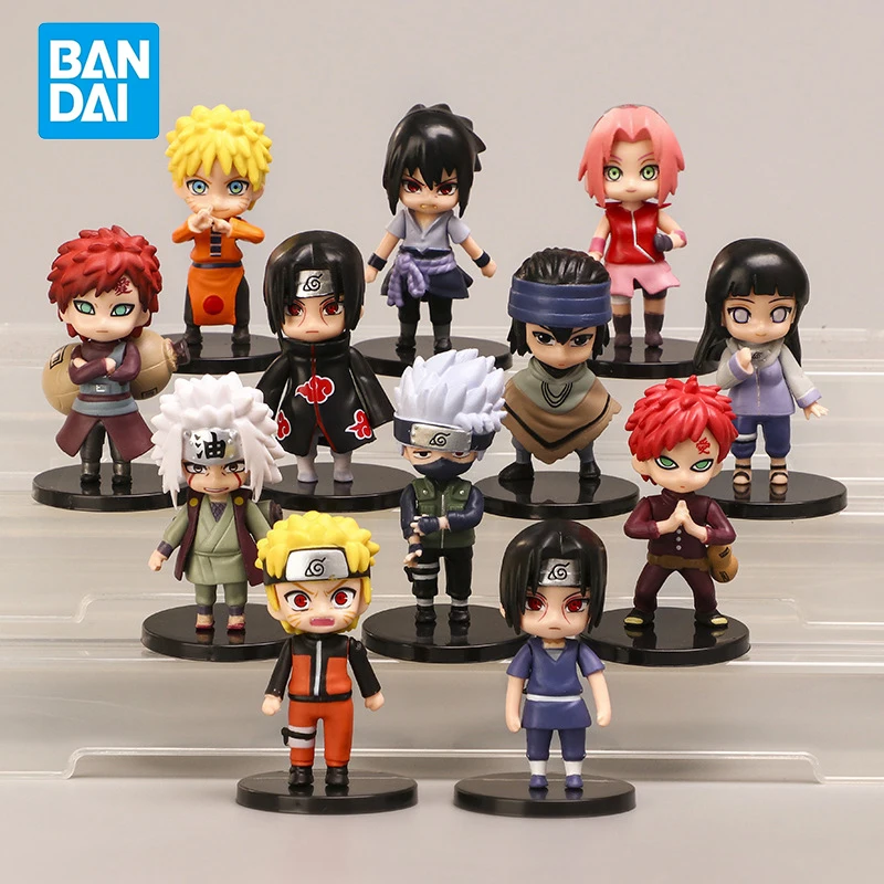 

12pcs/Set Anime Naruto Shippuden 7cm Q Version PVC Gaara Sakura Jiraiya Kakashi Hinata Sasuke Itachi Figures Toys Dolls Kid Gift