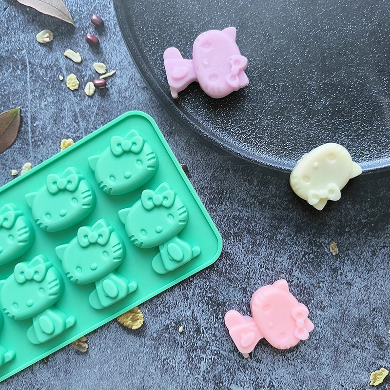 Sanrio Hello Kitty лоток для льда силиконовая форма DIY шоколадного печенья инструменты