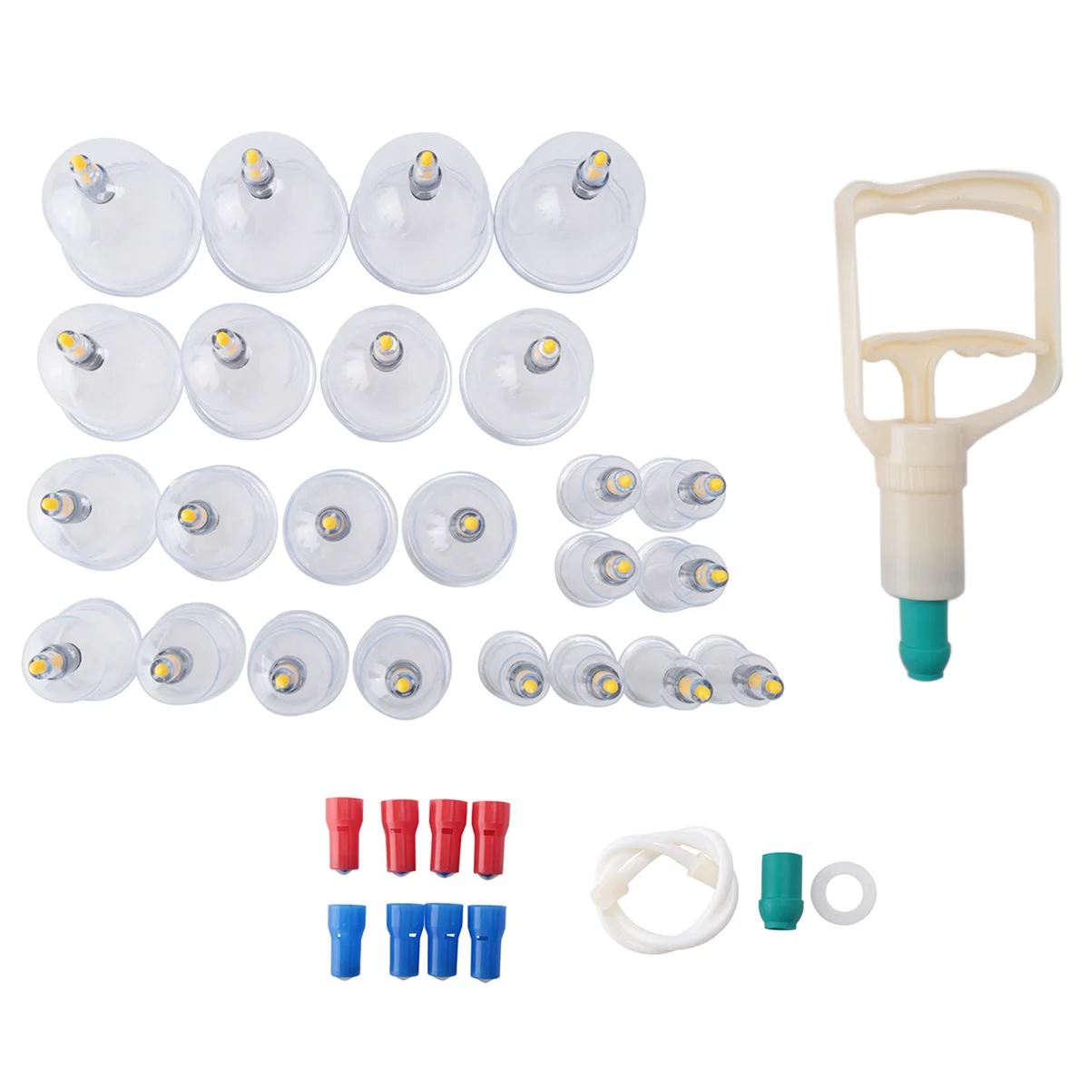 24 шт. китайские биомагнитные вакуумные банки домашний набор для баночной терапии